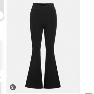 Shein curve 3XL plus size black flare pants NEW